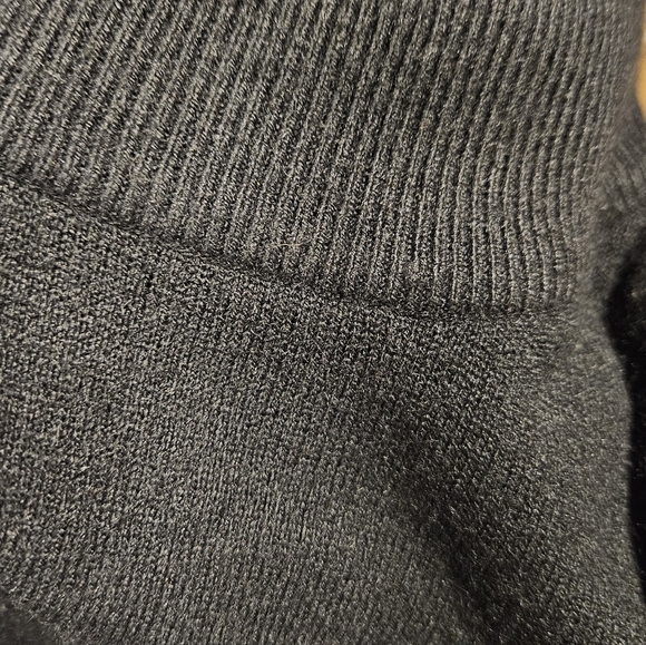Milano design group black turtleneck long sleeve sweater stretch size L - Picture 6 of 6